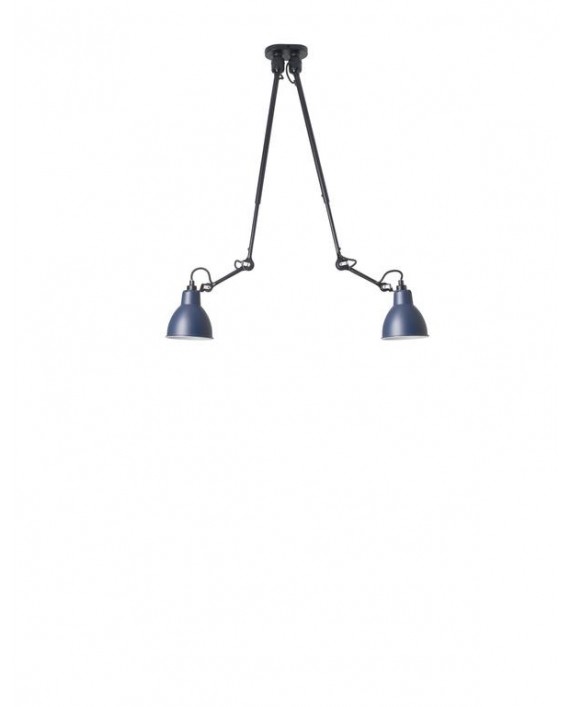 Lampe Gras 302 Double Wall Light Black Body